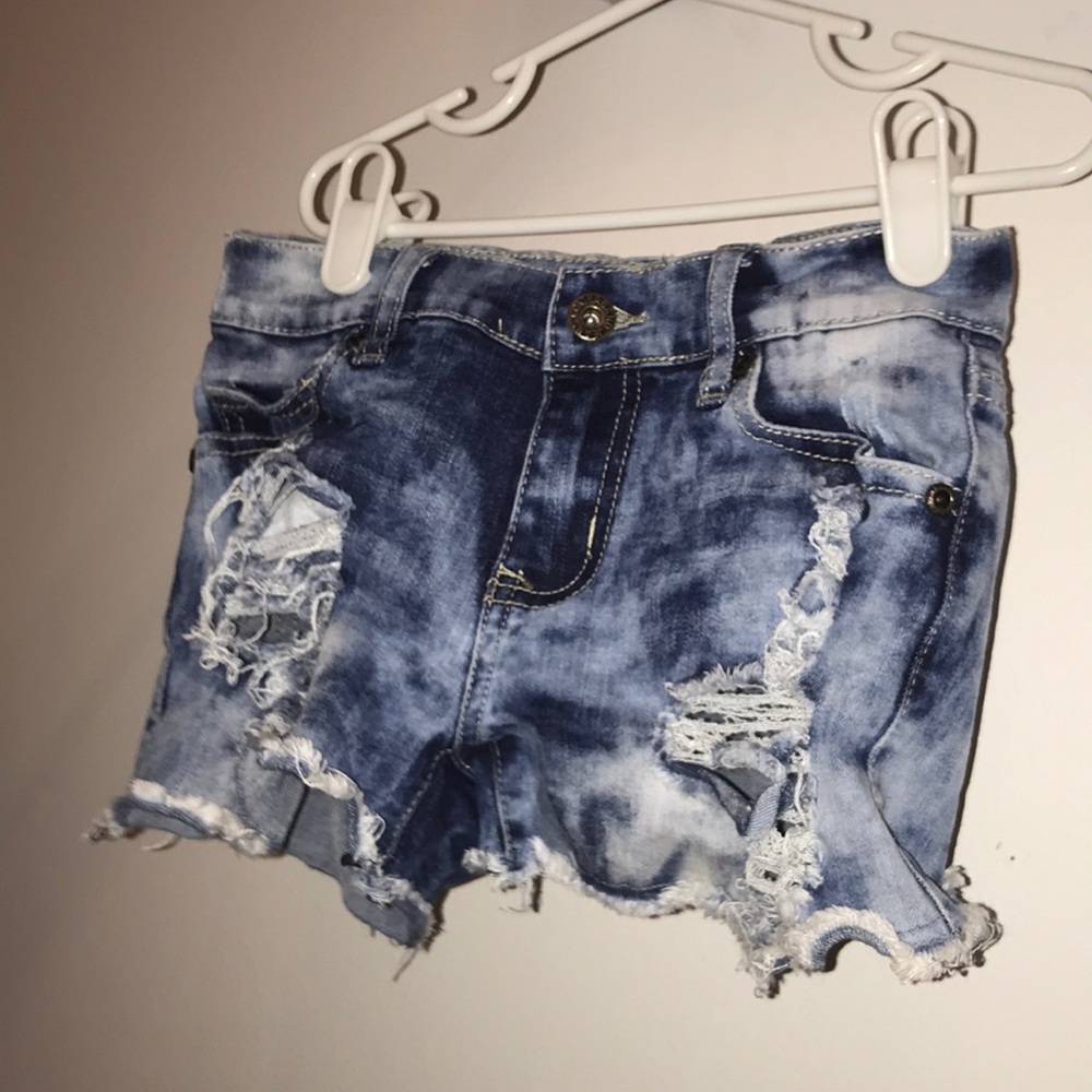 contraband girls size 12 ripped jean shorts